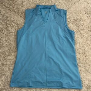 Tail sleeveless shirt, M, light blue